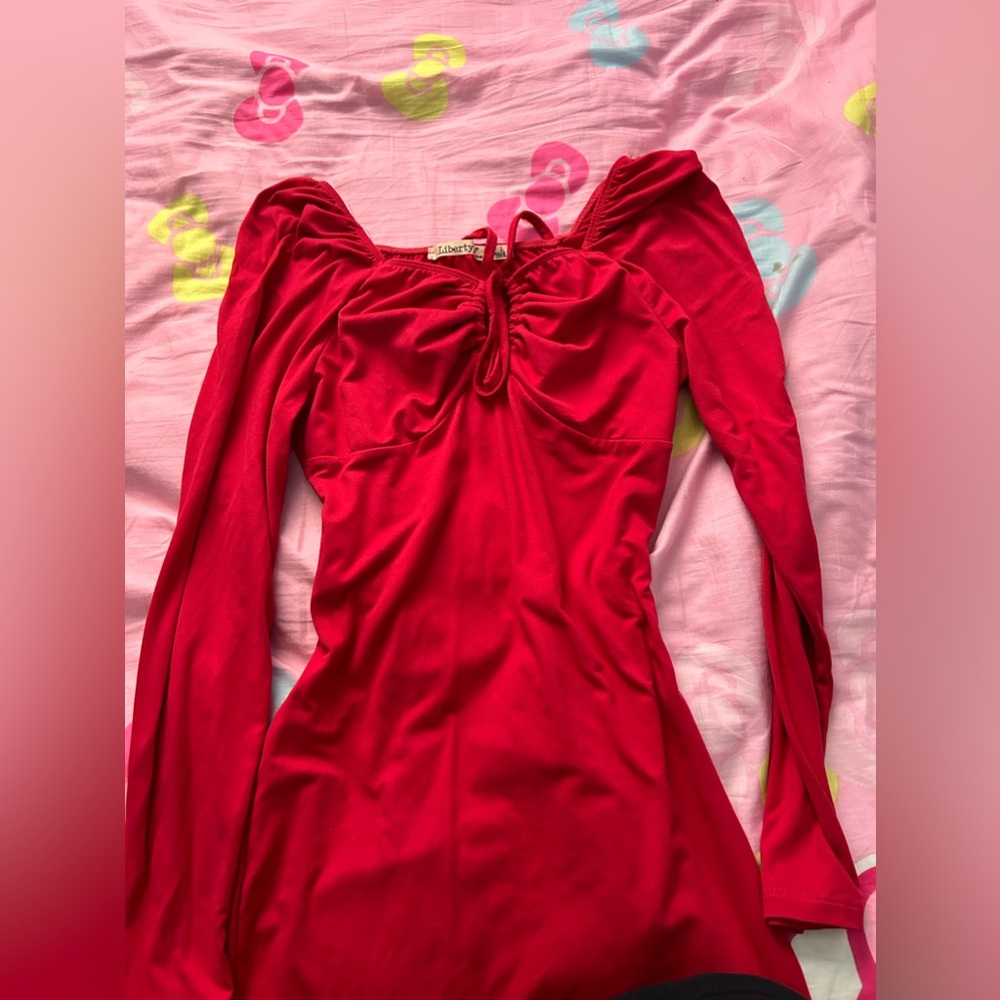 Red date night dress